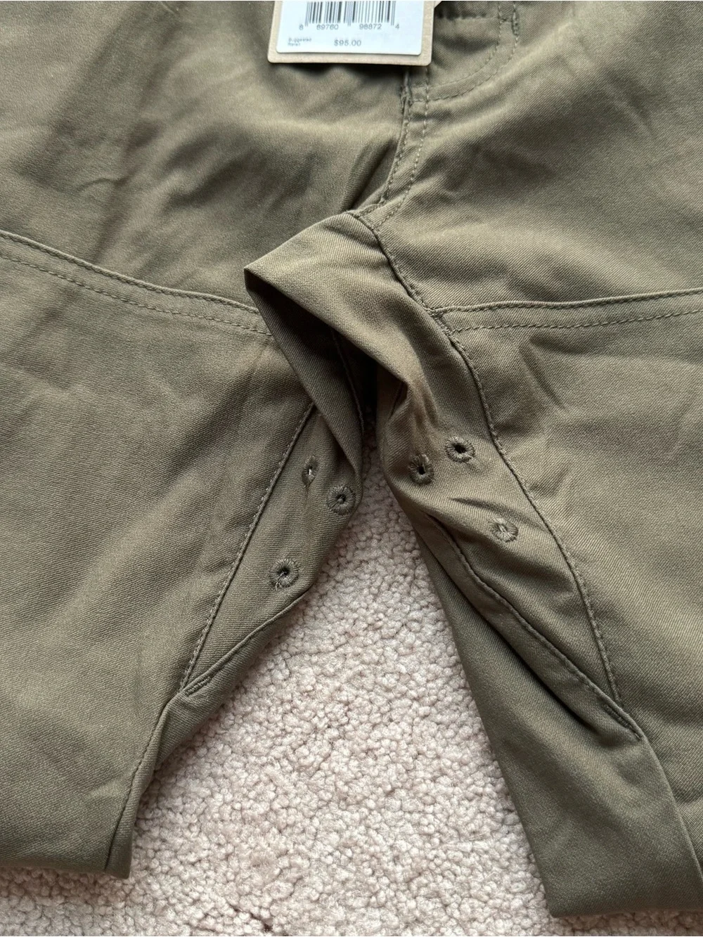 Prana Stretch Zion Pant II Mens 31 x 30 Slate Green Hiking Cargo Pants NWT